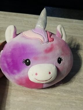 Kids Plush Unicorn Bag - Pink & Purple Soft Backpack